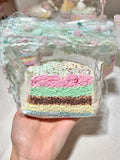 Giant rainbow layer toast 1