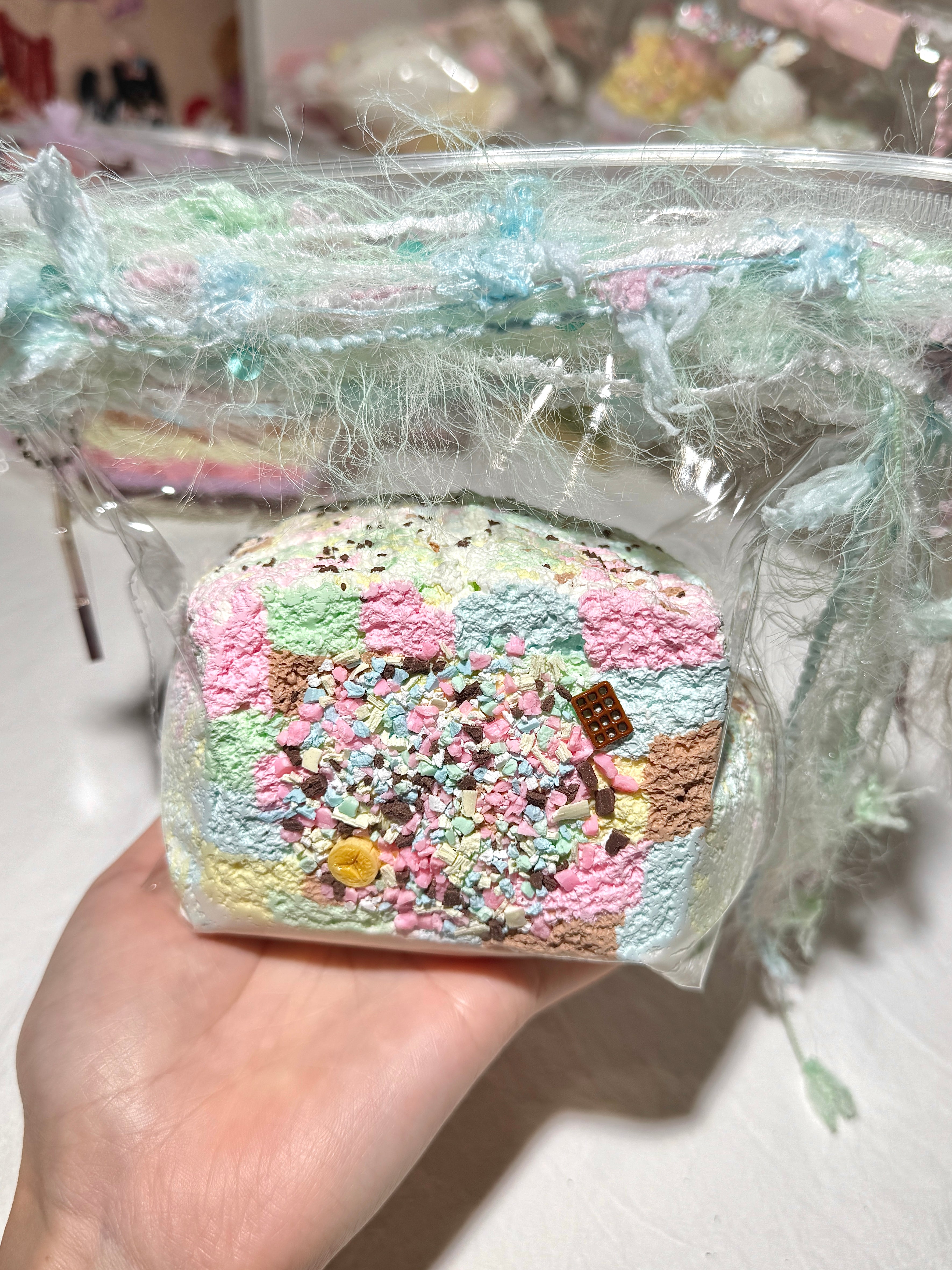 Giant rainbow layer toast 1